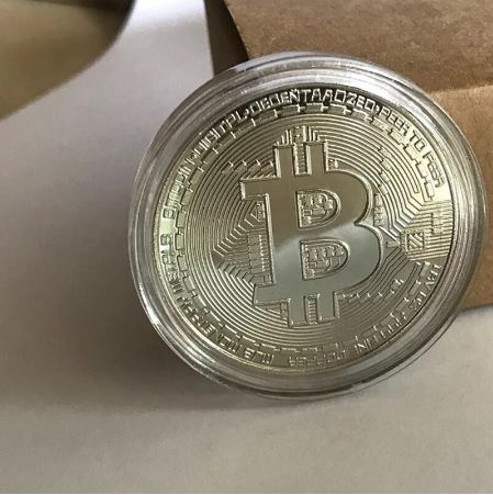 pièce de collection bitcoin argent